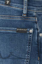 بنطال جينز سليمي مطاطي معالج